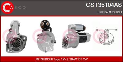 CASCO CST35104AS Стартер для MITSUBISHI PAJERO I Canvas Top (L04_G)