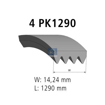 пистов ремък DT Spare Parts 3.34339