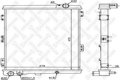 STELLOX 10-25080-SX Крышка радиатора  для AUDI COUPE (Ауди Коупе)