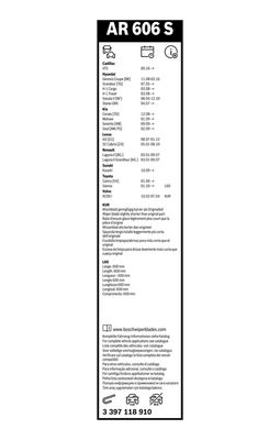 WISCHBLATT BOSCH 3397118910 2