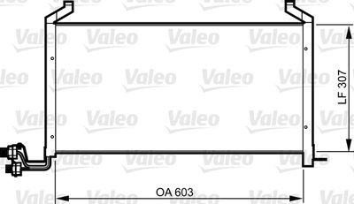 VALEO 814317 Радіатор кондиціонера для SAAB (Сааб)