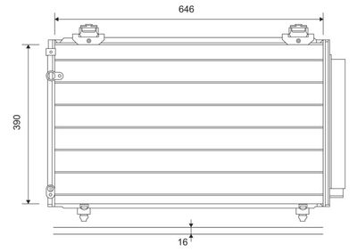CONDENSATOR CLIMATIZARE VALEO 814211