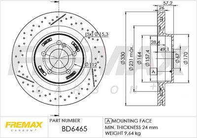 Disque de frein FREMAX
