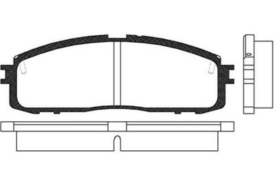Kavo Parts Stabdžių trinkelių rinkinys, diskinis stabdys