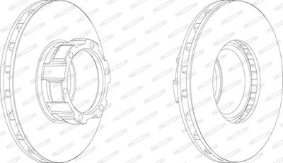 Bromsskiva FERODO FCR162A