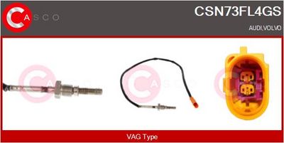 SENZOR TEMPERATURA GAZE EVACUARE