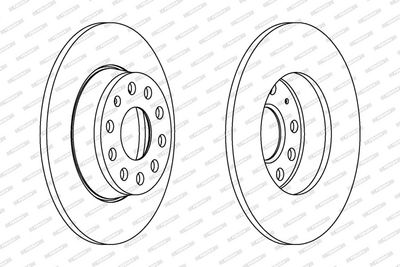 BREMSSCHEIBE FERODO DDF1895C 1