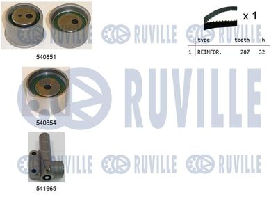 Комплект ремня ГРМ RUVILLE 550442 для HYUNDAI COUPE