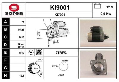 STARTER SNRA KI9001