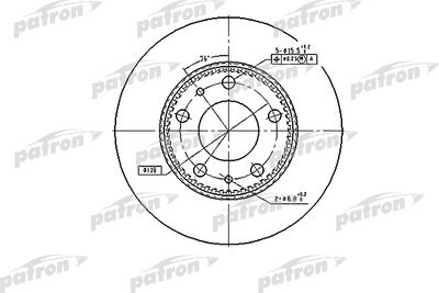 Тормозной диск PATRON PBD7300 для IVECO DAILY