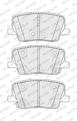 Remblokken set Achter , past: SSANGYONG MUSSO, REXTON 2.0/2.2D 07.17-