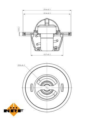 Thermostat, coolant 725104