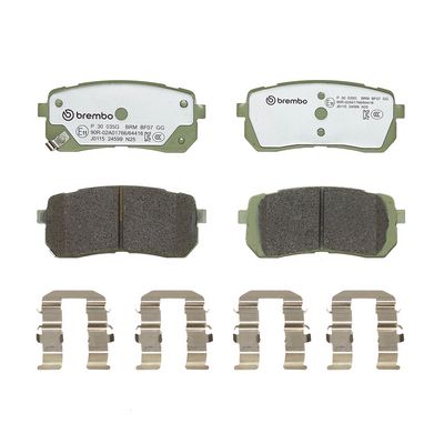 Bremžu uzliku kompl., Disku bremzes BREMBO P 30 035G