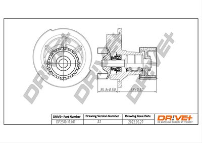 Водяной насос, охлаждение двигателя Dr!ve+ DP2310.10.011 для DAEWOO REZZO