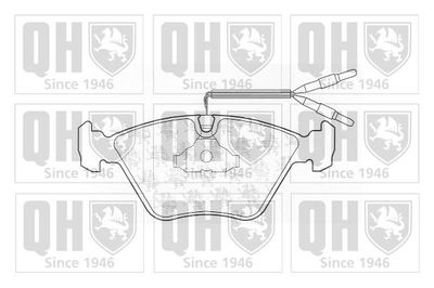 Комплект тормозных колодок, дисковый тормоз QUINTON HAZELL BP699 для PEUGEOT 605