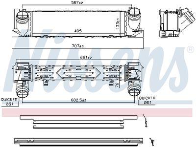 INTERCOOLER COMPRESOR NISSENS 96552 6