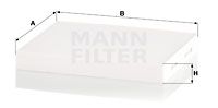 Фильтр, воздух во внутренном пространстве MANN-FILTER CU 24 024 для HYUNDAI IONIQ