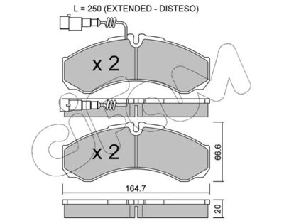 Brake Pad Set, disc brake 822-212-9