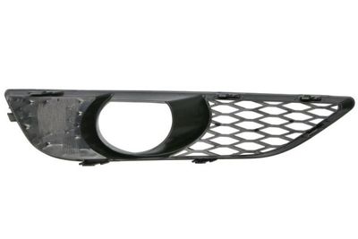 Voorbumper afdekking Voor Links (Bodem, met mistlampgaten, plastic, black-matt, S-LINE) past: AUDI Q7 4L 05.10-08.15
