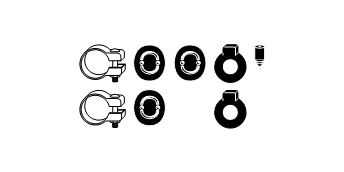 MONTAGESATZ ABGASANLAGE