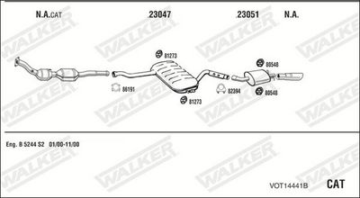 Изпускателна система WALKER VOT14441B