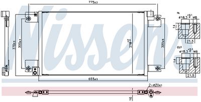 Lauhdutin, ilmastointilaite NISSENS 940991 – FORD