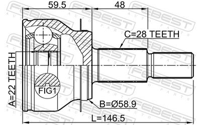 Joint Kit, drive shaft 0510-BMAT