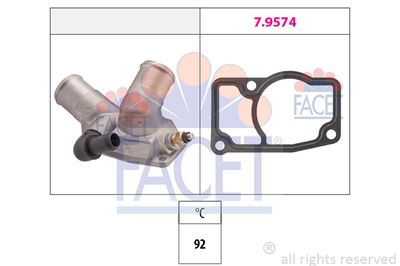 FACET 7.8348 Термостат  для OPEL VECTRA B универсал (J96) 2.0 DTI 16V (F35)