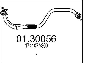 Предглушитель выхлопных газов MTS 01.30056 для TOYOTA MR2