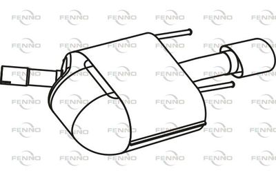 Глушитель выхлопных газов конечный FENNO P43129 для OPEL INSIGNIA