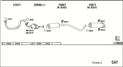 Układ wydechowy WALKER PE30615