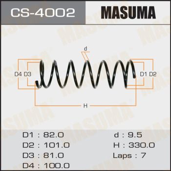 Пружина ходовой части MASUMA CS-4002 для MAZDA DEMIO