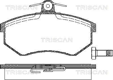 Комплект тормозных колодок, дисковый тормоз TRISCAN 8110 29120 для TOYOTA CRESSIDA