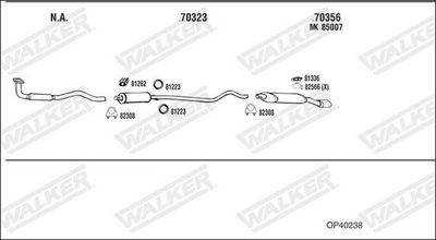 Изпускателна система WALKER OP40238