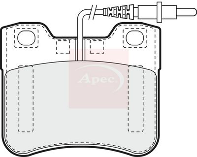 APEC Brake Pad Set, disc brake PAD715