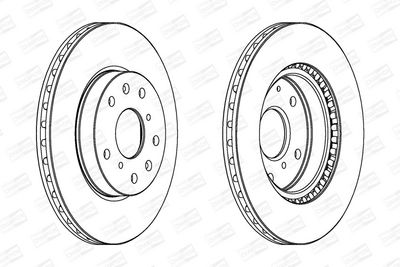 BREMSSCHEIBE CHAMPION 562534CH 1