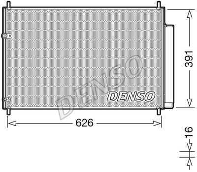 DENSO Condensor, airconditioning (DCN50041)