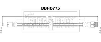 спирачен маркуч BORG & BECK BBH6775