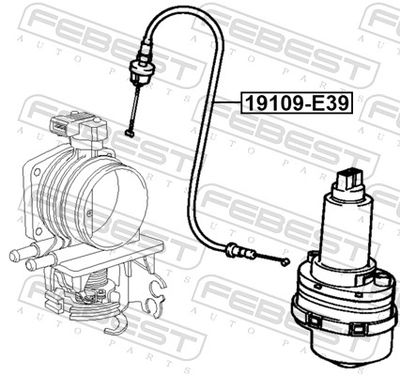 CABLU ACCELERATIE FEBEST 19109E39 1