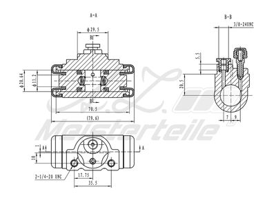 спирачно цилиндърче на колелото A.Z. Meisterteile AZMT-44-111-1100