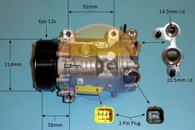 Compressor, air conditioning Auto Air Gloucester 14-1322P