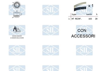 SET CUREA DE DISTRIBUTIE Saleri SIL TK1495 1