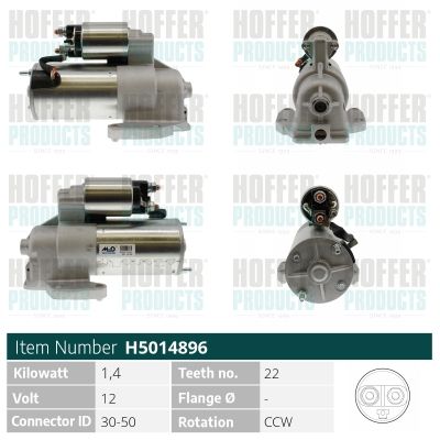 STARTER HOFFER H5014896