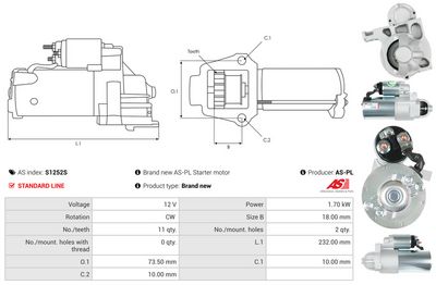 STARTER AS-PL S1252S 4