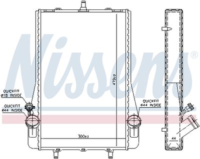 RADIATOR RACIRE MOTOR NISSENS 63623 4