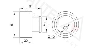 ROLA INTINZATOR CUREA DISTRIBUTIE AUTEX 641915 1