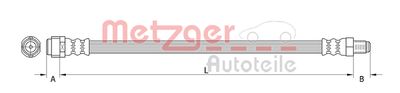 Тормозной шланг METZGER 4111367 для MERCEDES-BENZ CLA