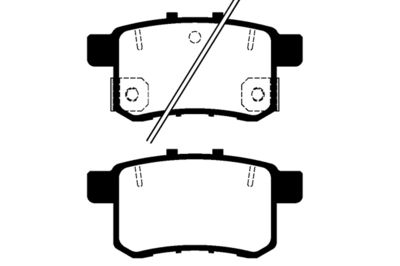 Комплект тормозных колодок, дисковый тормоз RAICAM RA.0982.1 для ACURA TSX