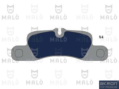 Комплект тормозных колодок, дисковый тормоз AKRON-MALÒ 1051206 для PORSCHE CAYENNE