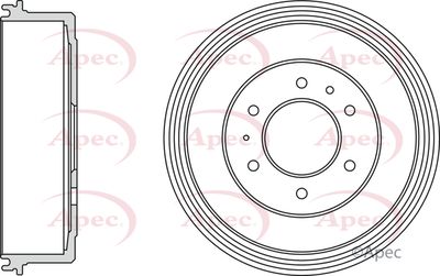 Brake Drum APEC DRM9208